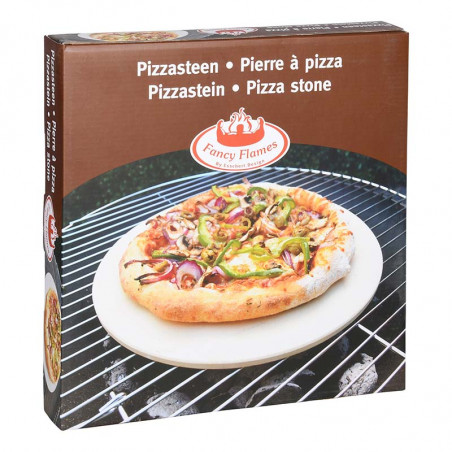 Pierre à pizza Nonna Ø30,5 avec grille de service en acier inoxydable -  plaque à pizza