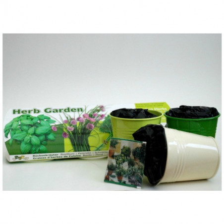 Seau rond avec couvercle, poubelle - 12 litres - vert - – Garden