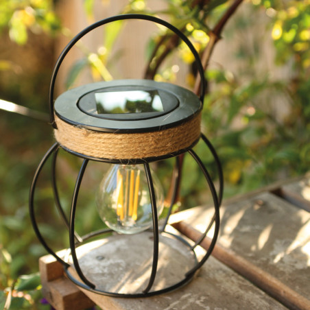 Mini lanterne de terrasse solaire - Lumière d'extérieur solaire