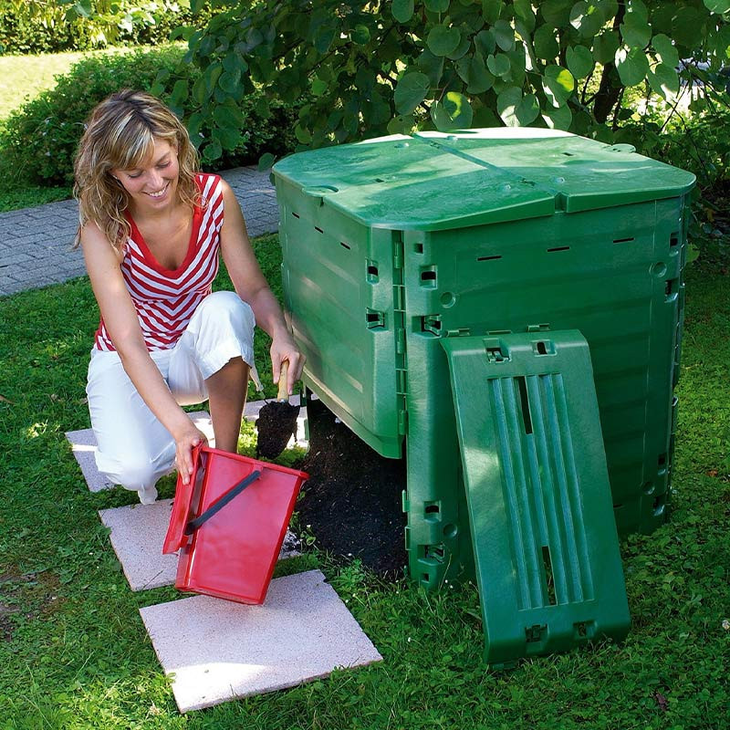 Composteur Eco king : vert, 600L Garantia