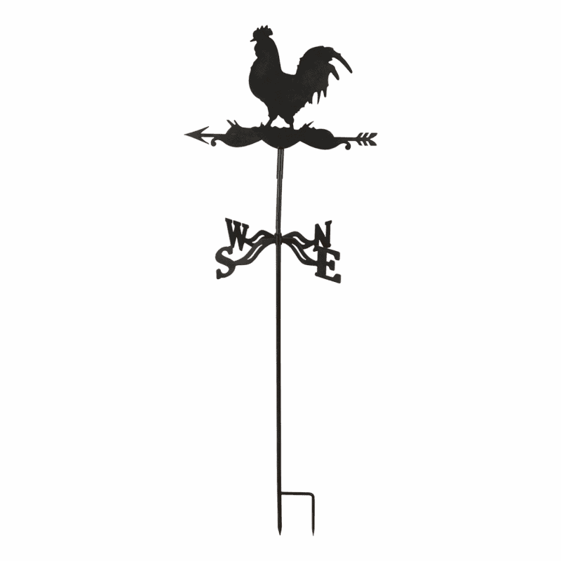 Girouettes Fer girouette Coq girouette rétro girouette métal Fer girouette  Jardin girouette Patio Cour Ornement décoration Girouette (Color : Black  Rooster, Size : Normal) : : Jardin