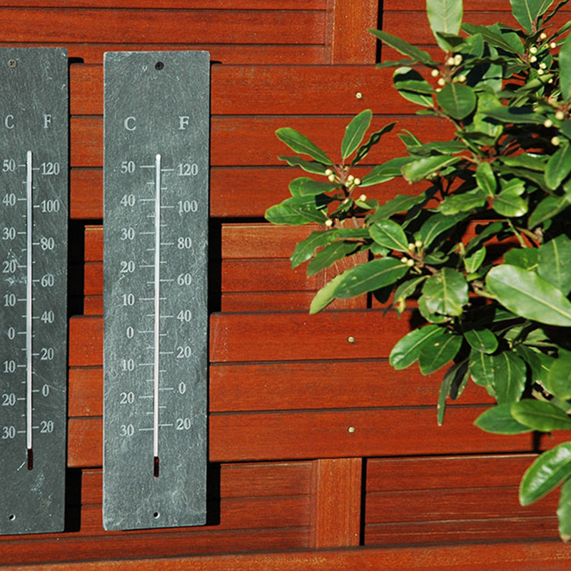 Thermomètre intérieur-extérieur chêne - Made in Europe